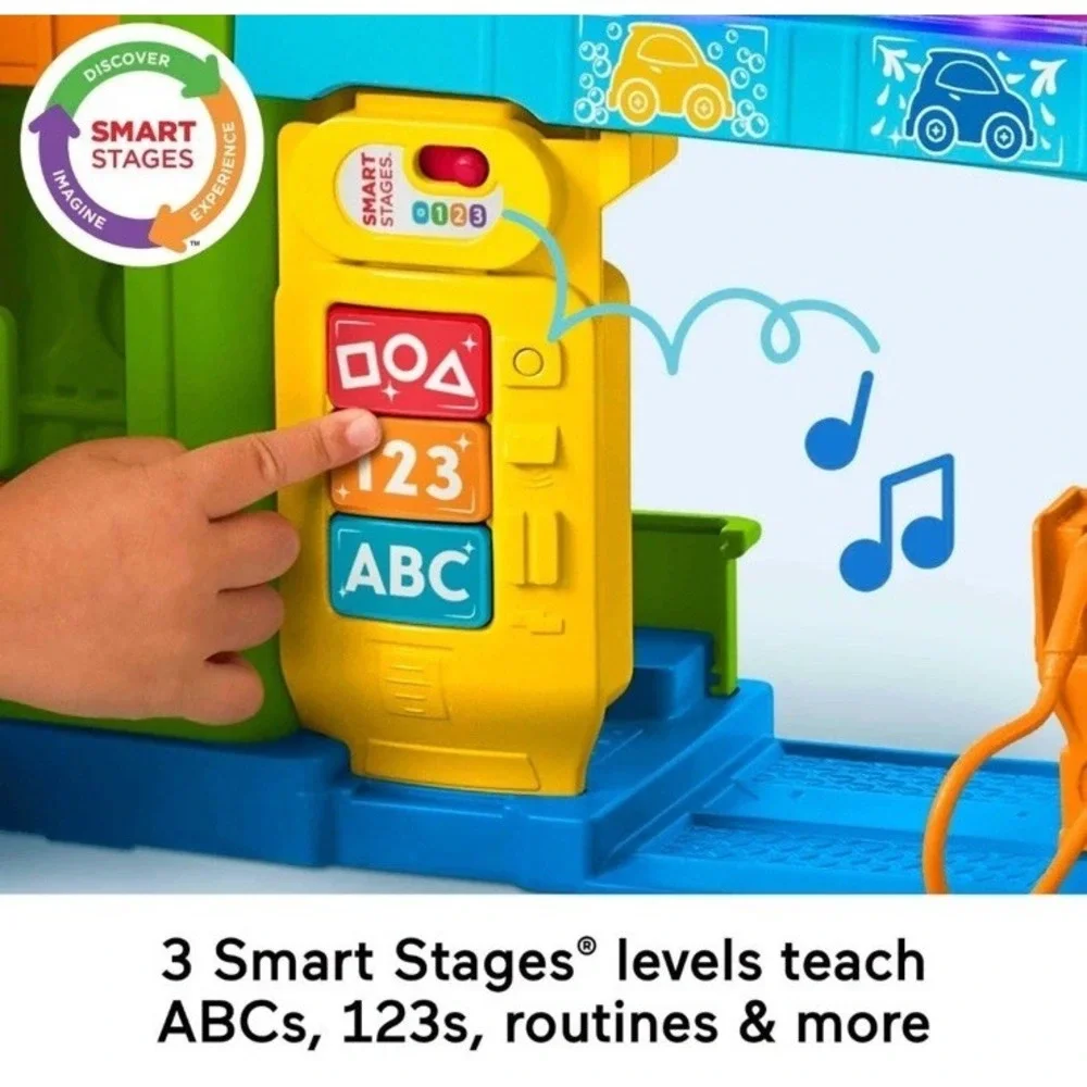 Fisher-Price Little People Light-Up Learning Garage Musical‎ Toddler Toy Playset